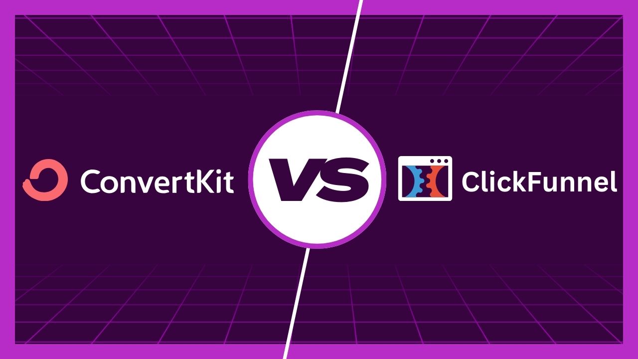 ConvertKit vs ClickFunnels dashboard comparison